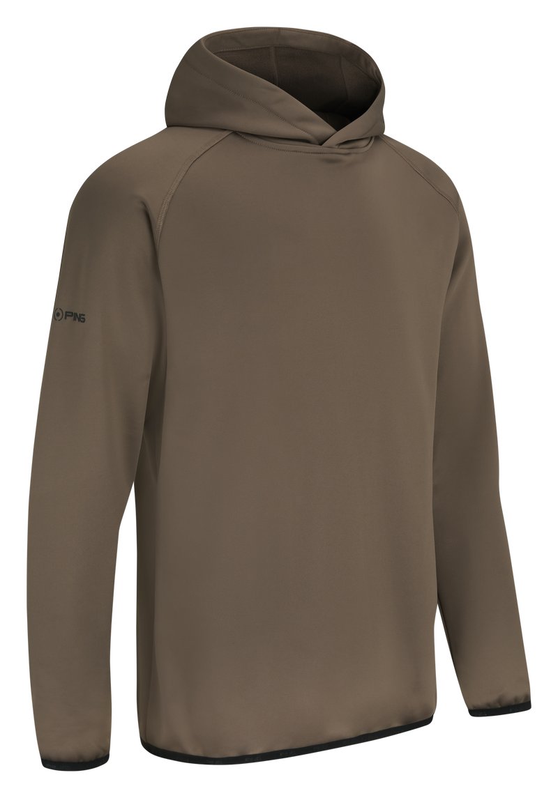 PING Saul mens hoodie, coffee
