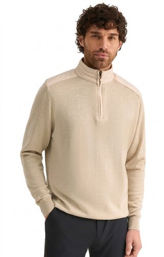 PING Barnaby mens sweatshirt, tawny marl