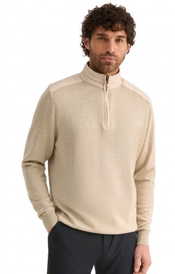 PING Barnaby mens sweatshirt, tawny marl