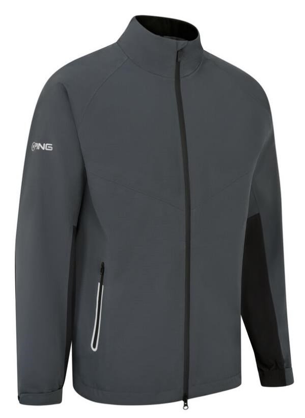 PING AquaDrive Pro men's jacket, carbon/black