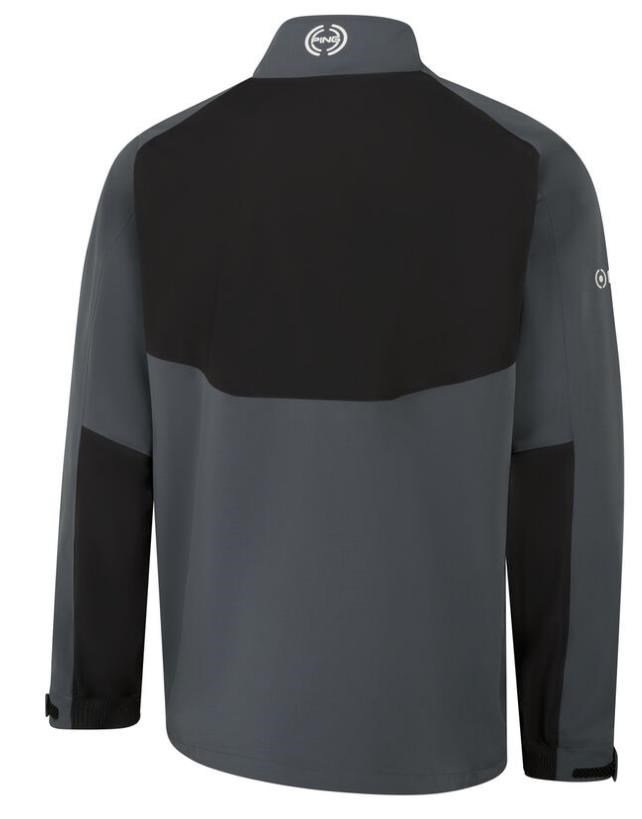 PING AquaDrive Pro men's jacket, carbon/black