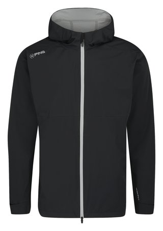 PING AquaDrive Waterproof Hooded men's jacket, black