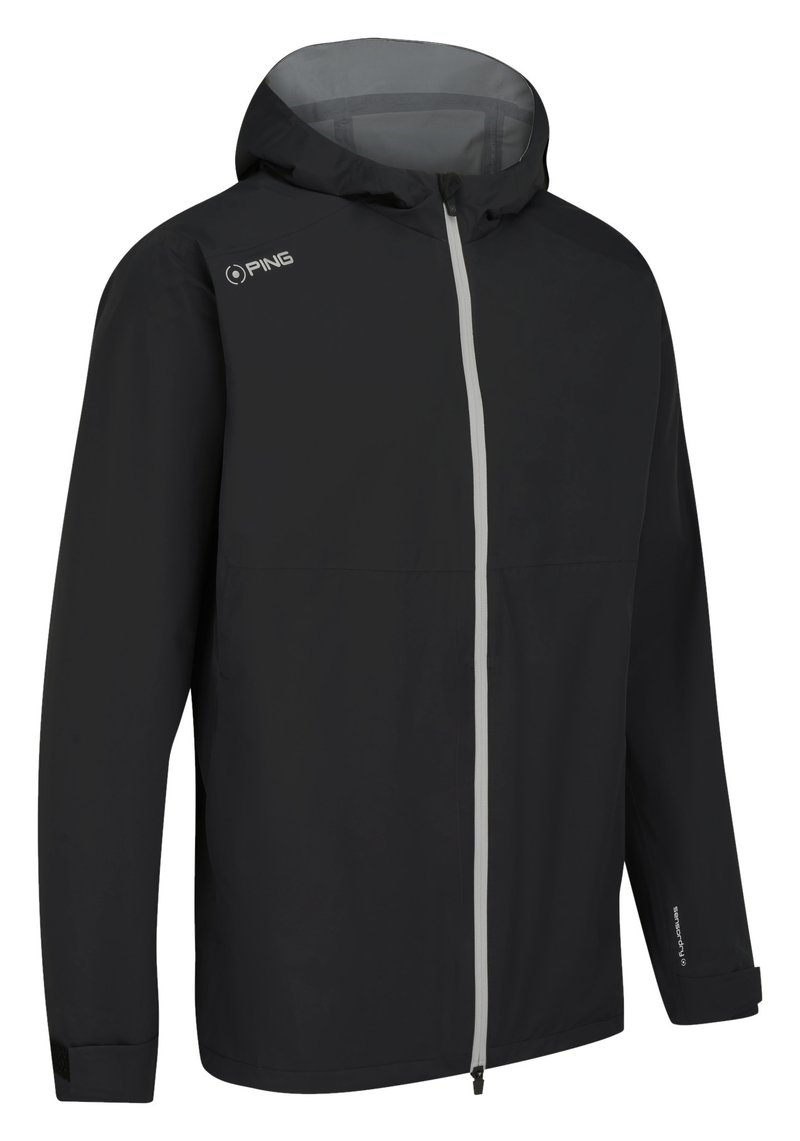 PING AquaDrive Waterproof Hooded men's jacket, black