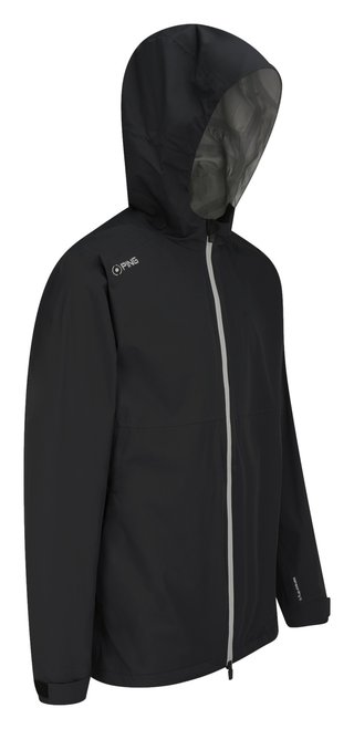 PING AquaDrive Waterproof Hooded men's jacket, black