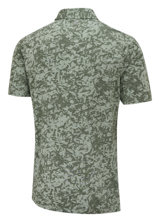 PING Marek Camo Jacquard men's polo, jade multi