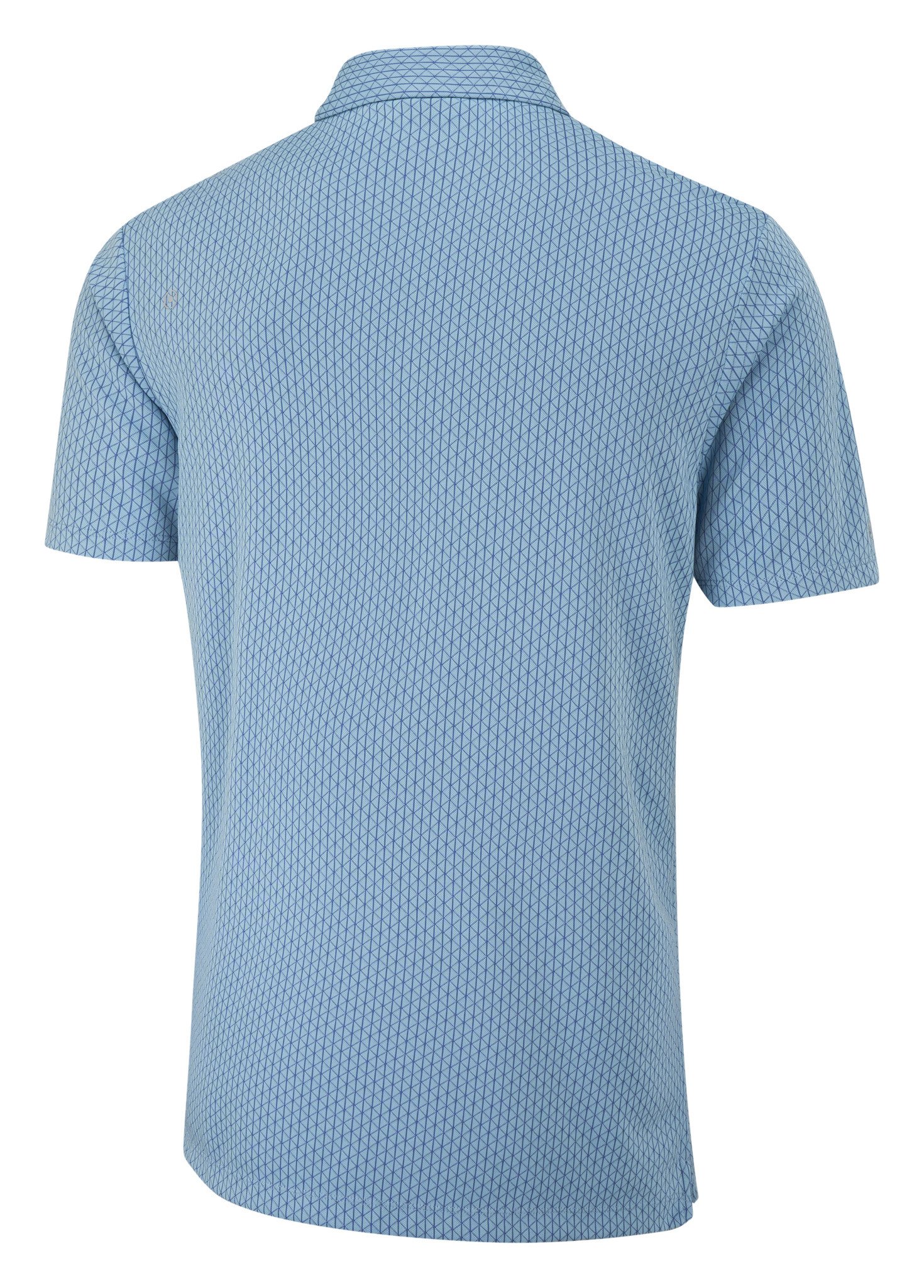 PING Hershel men's polo, dusty blue multi