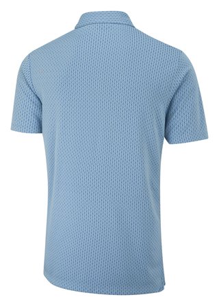 PING Hershel men's polo, dusty blue multi