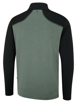 PING Ramsey half zip ribbed fleece men's pullover, laurel marl/black