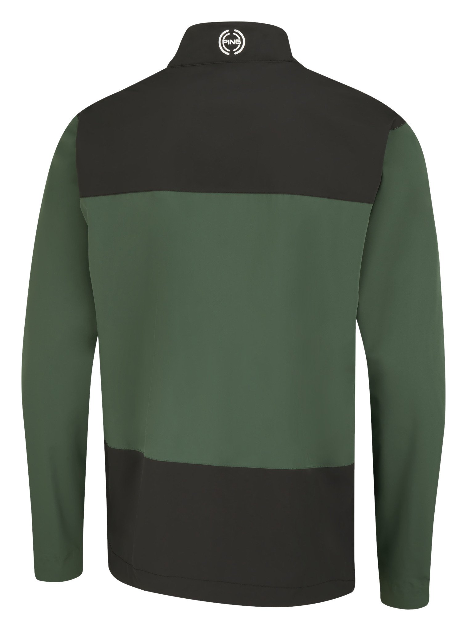 PING AquaDrive Waterproof men's jacket, gorse green/black