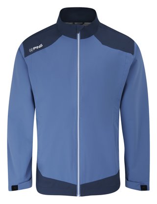 PING AquaDrive Waterproof men's jacket, harbour blue/oxford blue