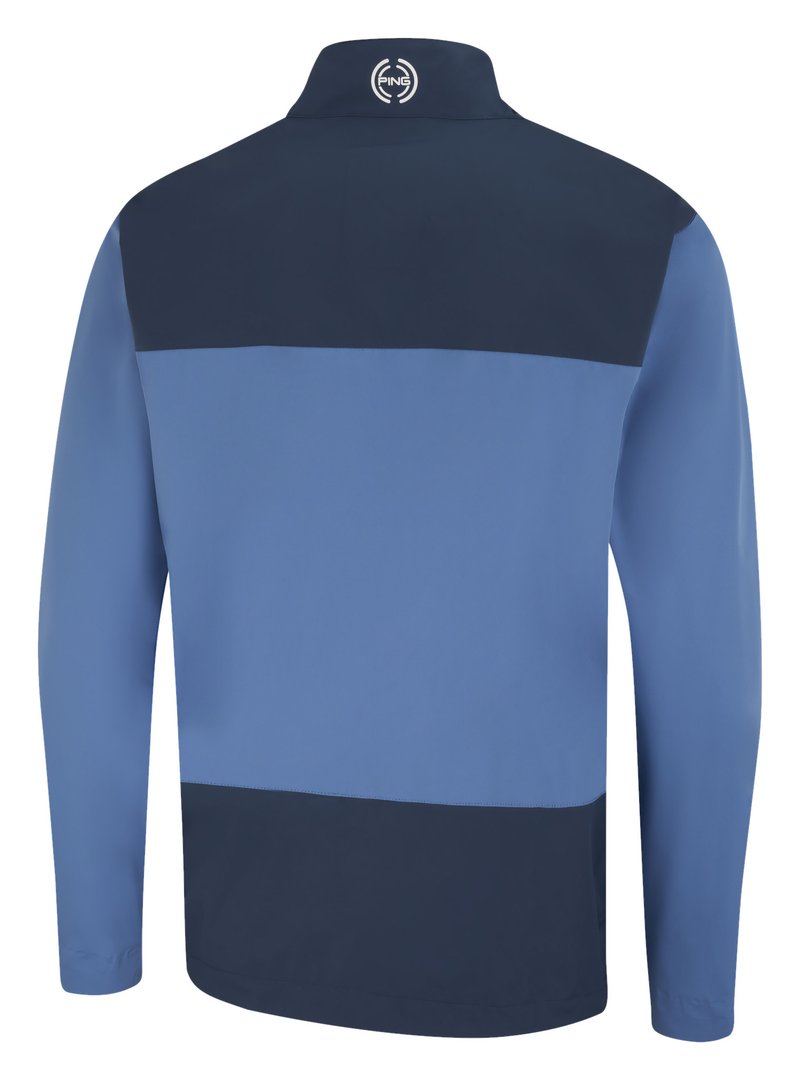 PING AquaDrive Waterproof men's jacket, harbour blue/oxford blue