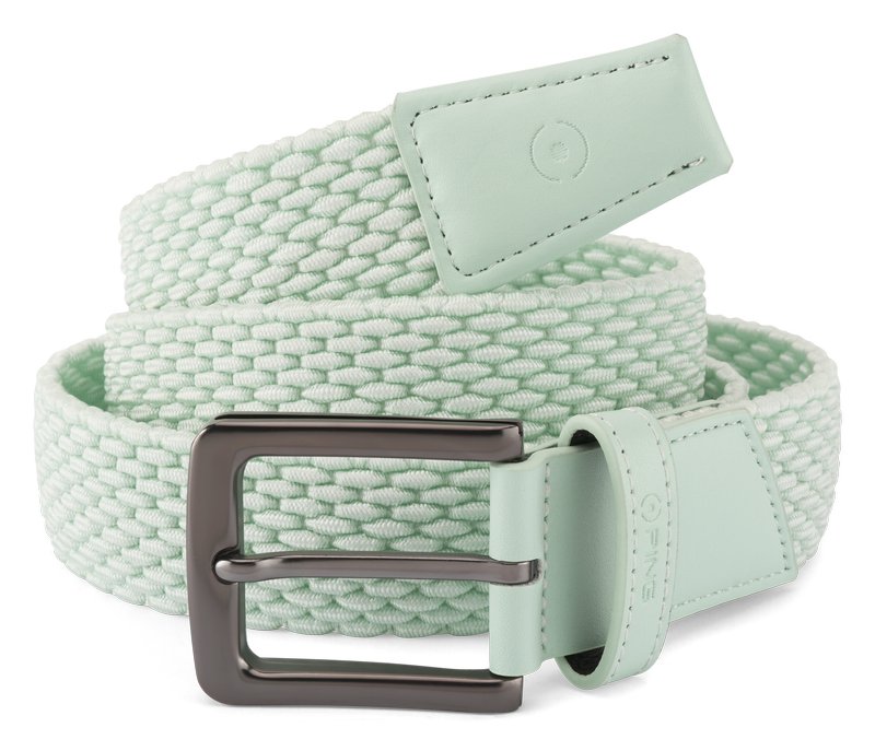 PING Stretch Webbing men's belt, jade