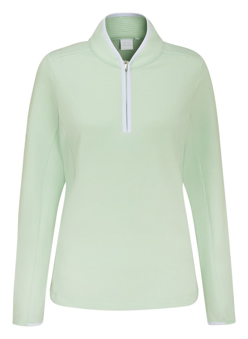 PING Abigale Performance Fleece women's sweatshirt, jade
