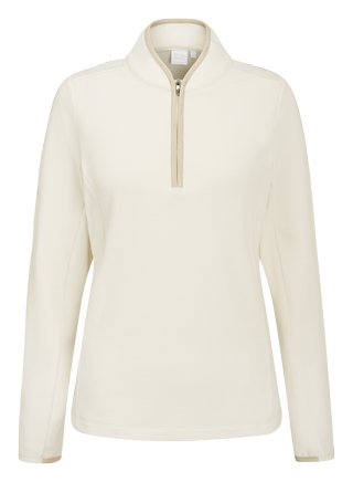 PING Abigale Performance Fleece women's sweatshirt, egret