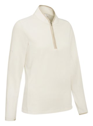 PING Abigale Performance Fleece women's sweatshirt, egret
