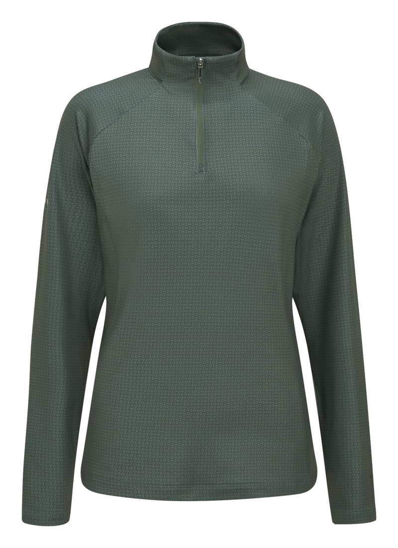 PING Jasmine Printed Long Sleeve women's top, gorse green/laurel