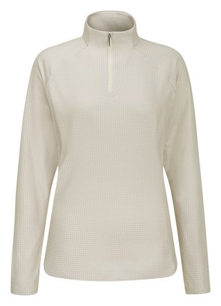 PING Jasmine Printed Long Sleeve women's top, egret/tawny