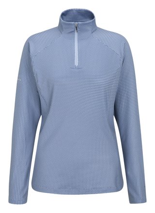 PING Jasmine Printed long sleeve women's top, viola/blue indigo