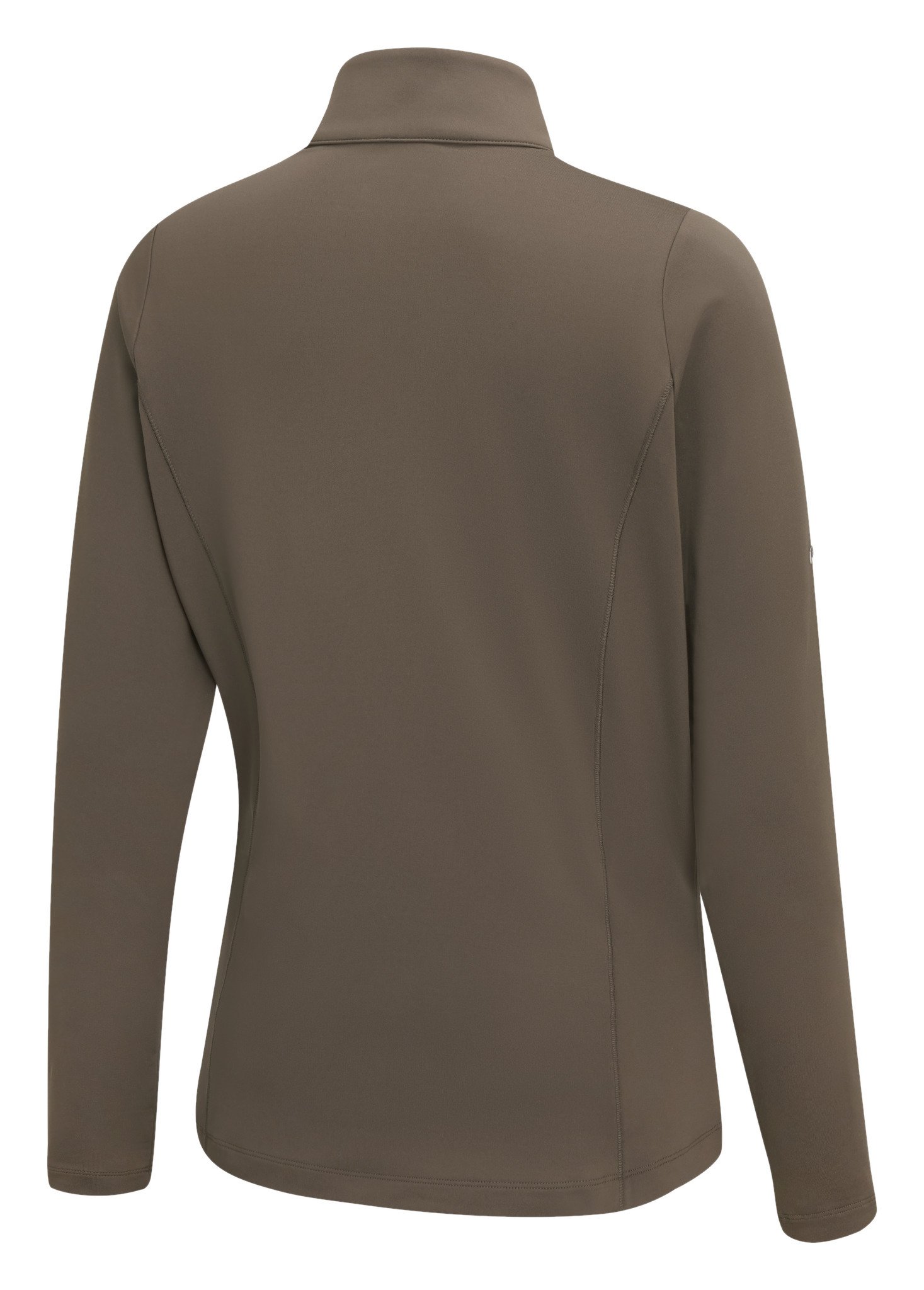 PING Aveline Half Zip long sleeved women's shirt, coffee