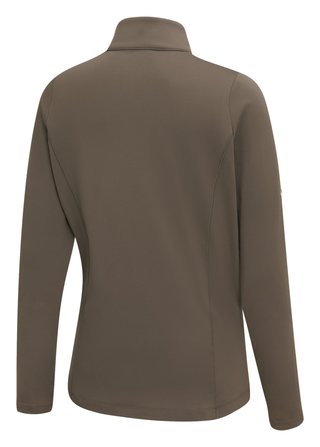 PING Aveline Half Zip long sleeved women's shirt, coffee