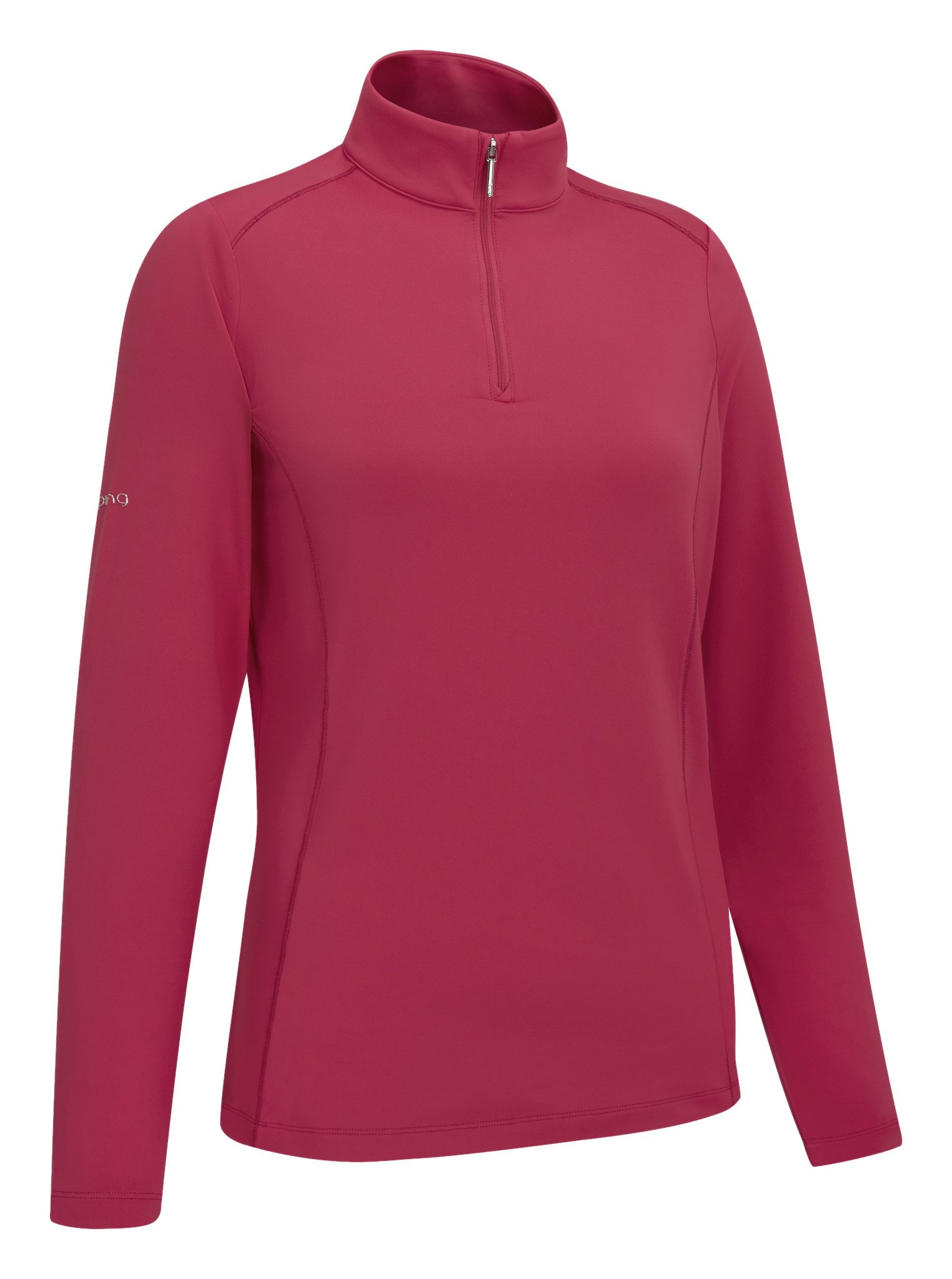 PING Aveline Half Zip women's long sleeve shirt, freesia