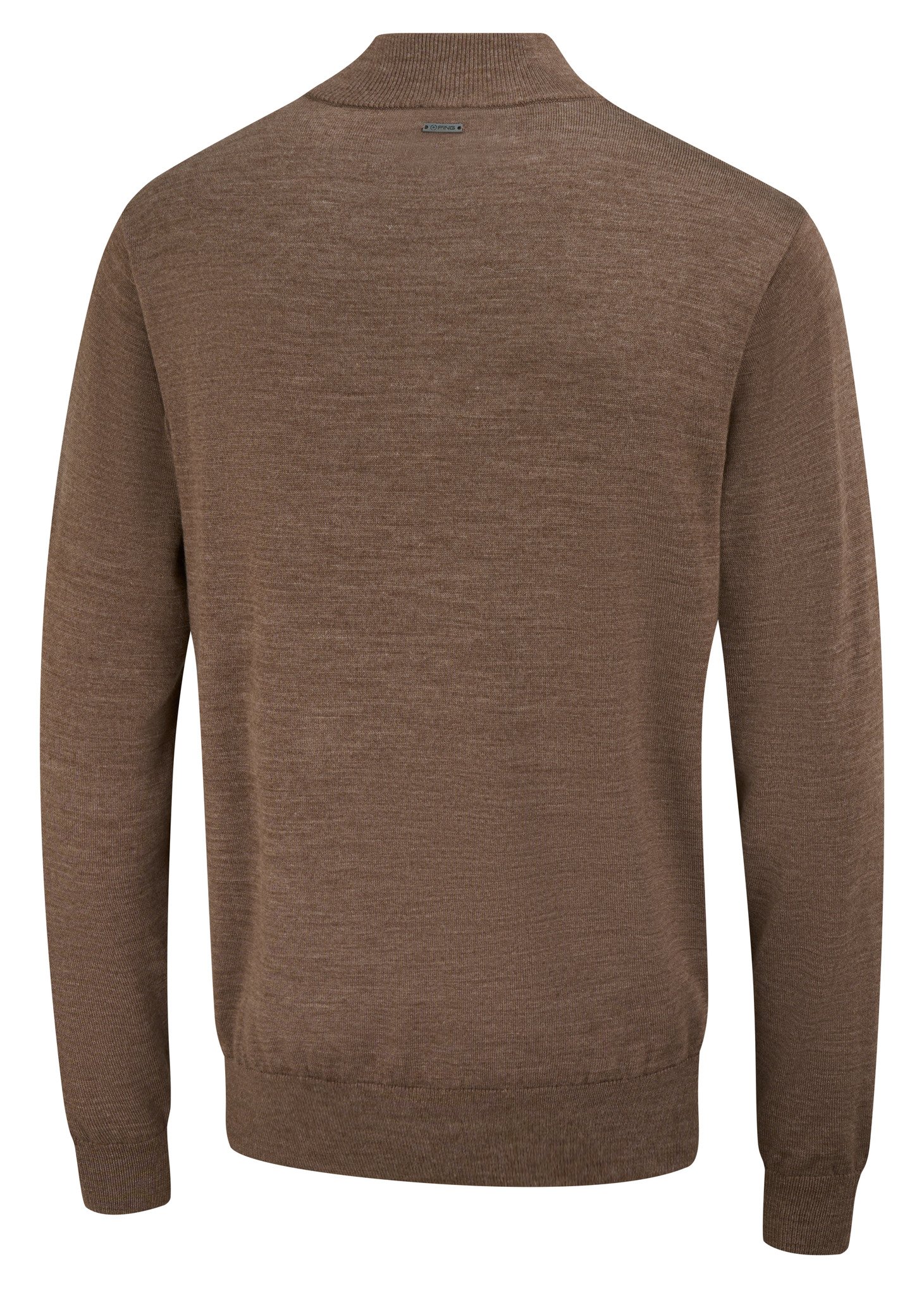 PING Dorset Quarter zip men's sweater, coffee marl
