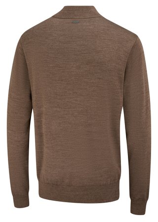 PING Dorset Quarter zip men's sweater, coffee marl