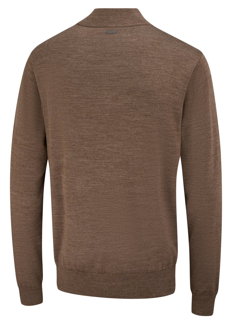 PING Dorset Quarter zip men's sweater, coffee marl