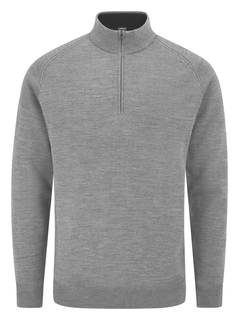 PING Hugh mens midlayer sweatshirt, french grey marl