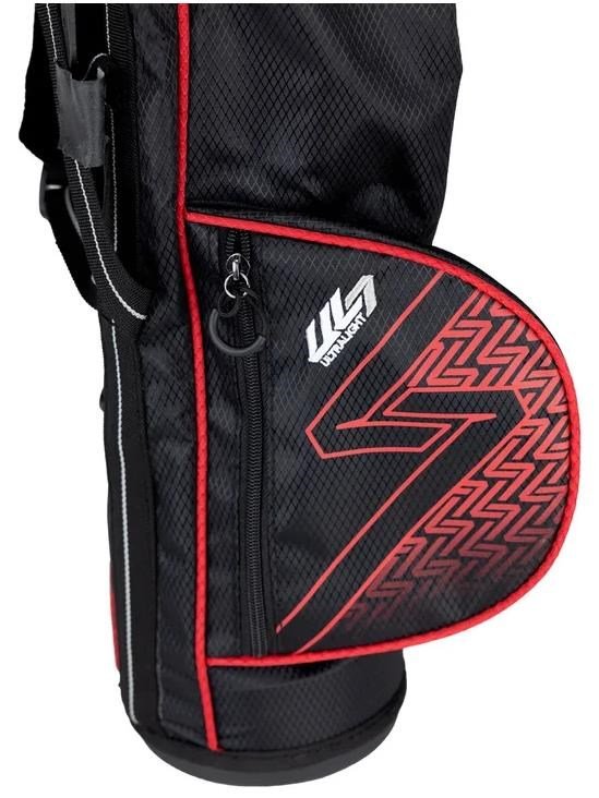 U.S. Kids Golf UL7-39 (99cm) W30 3-Club junior golf set + carry bag, black/red