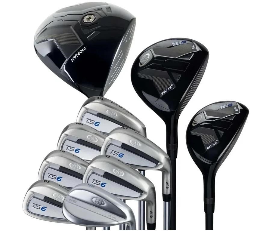 U.S. Kids Golf TS6-48 (122cm) 10-Club junior golf set, graphite, + stand bag, navy/white/grey