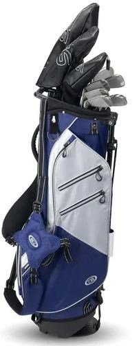 U.S. Kids Golf TS6-60 (152cm) junior golf set, graphite, 10-club + stand bag, navy/grey/white