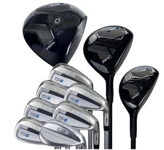 U.S. Kids Golf TS6-60 (152cm) 10-Club junior golf set, graphite, + stand bag, navy/grey/white