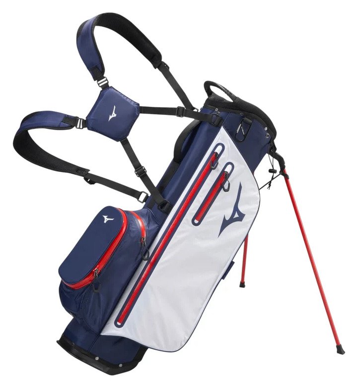 Mizuno BR-DRI stand bag, navy/red