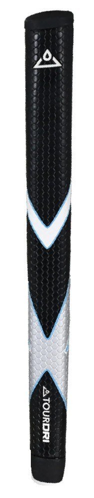 Golf Brothers TourDri Midsize PU Putter Grip Black/Silver/Blue putter