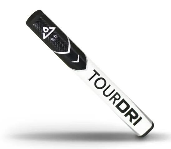 TourDri Flat Putter Grip 3.0 putter grip, Black/Large Flat