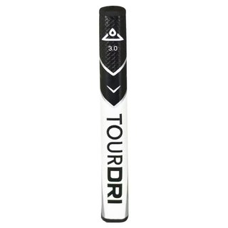 TourDri Flat Putter Grip 3.0 putter grip, Black/Large Flat