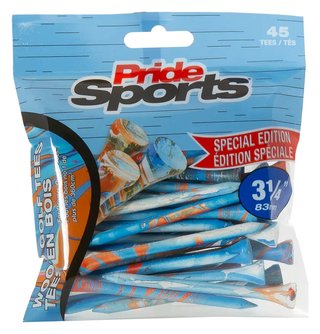 Pride Sports Special Edition Paint Splatter Tees (45 tees), 83 mm (3 1/4"), blue/orange