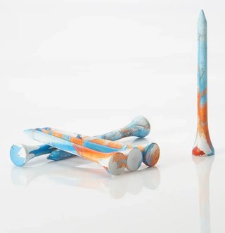 Pride Sports Special Edition Paint Splatter Tees (45 tees), 83 mm (3 1/4"), blue/orange
