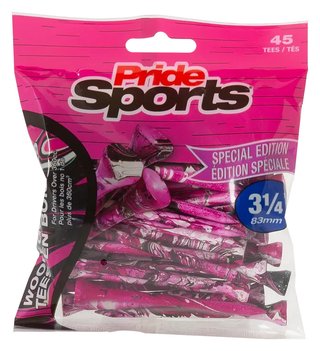 Pride Sports Special Edition Paint Splatter Tees (45 tees), 83 mm (3 1/4"), pink/black