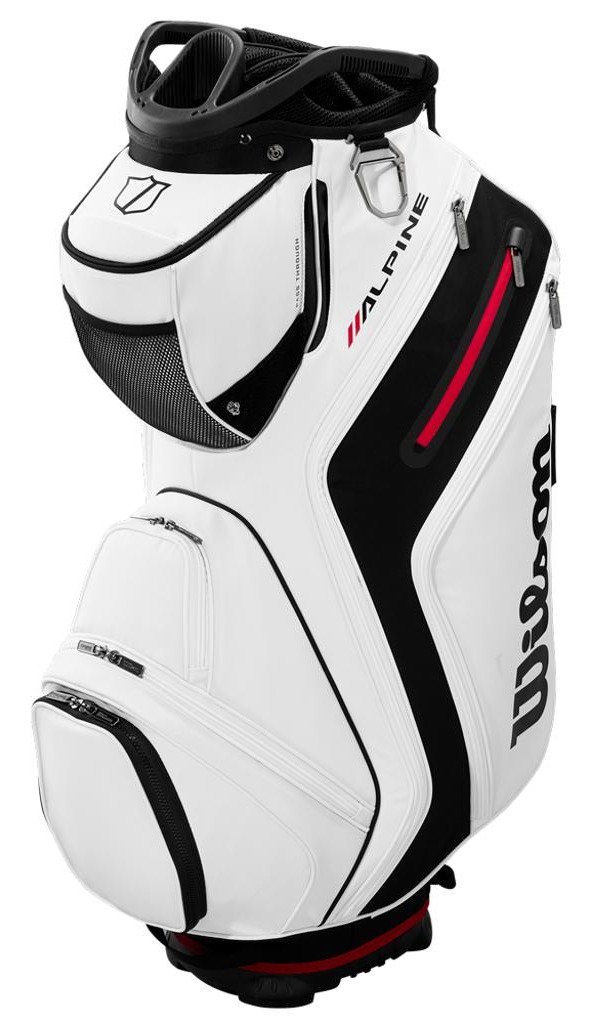 Wilson Alpine cart bag, white/black