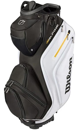 Wilson Alpine cart bag, black/white/orange