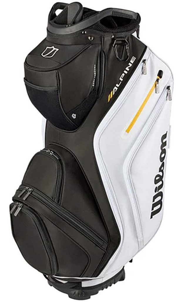 Wilson Alpine cart bag, black/white/orange
