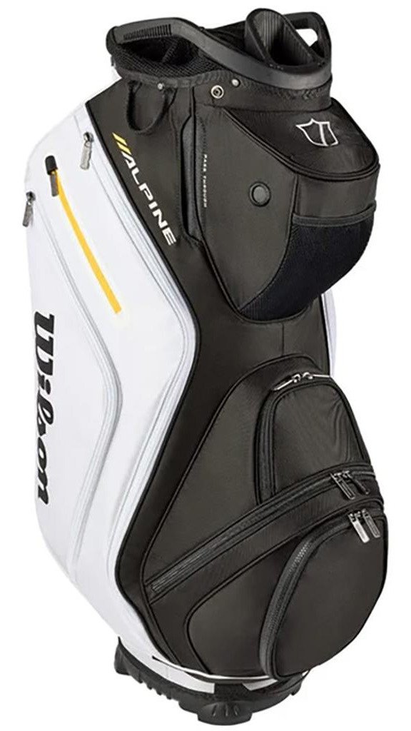 Wilson Alpine cart bag, black/white/orange