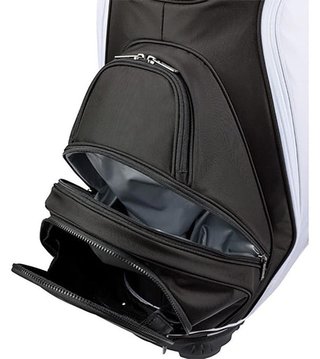 Wilson Alpine cart bag, black/white/orange