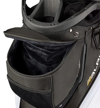 Wilson Alpine cart bag, black/white/orange