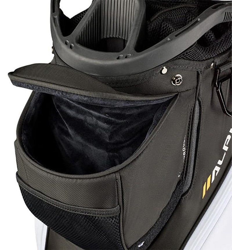 Wilson Alpine cart bag, black/white/orange