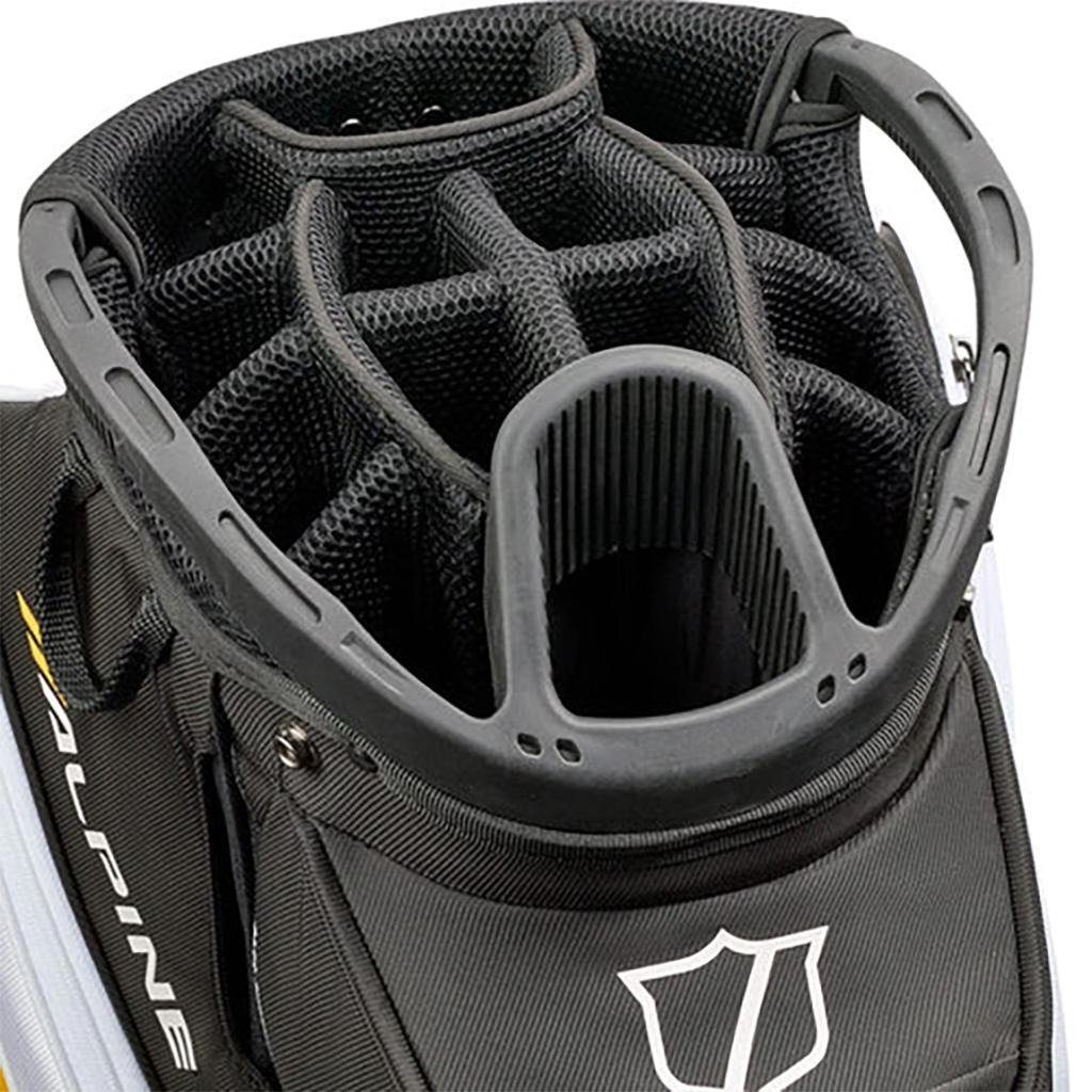 Wilson Alpine cart bag, black/white/orange