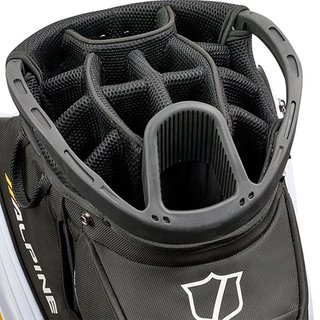 Wilson Alpine cart bag, black/white/orange