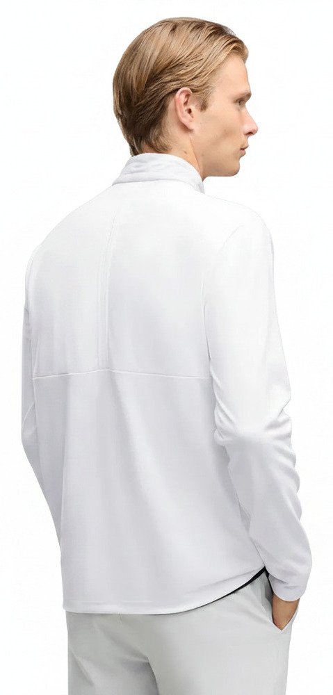 Puma Cloudspun Tech Hybrid 1/2 Zip men's jacket, white glow/platino grey